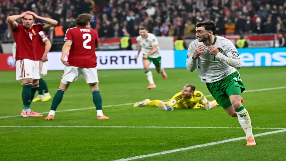 FIFA World Cup 2026: What To Know About playoffs For Next Year's Tournament Ireland's Troy Parrott celebrates after scoring