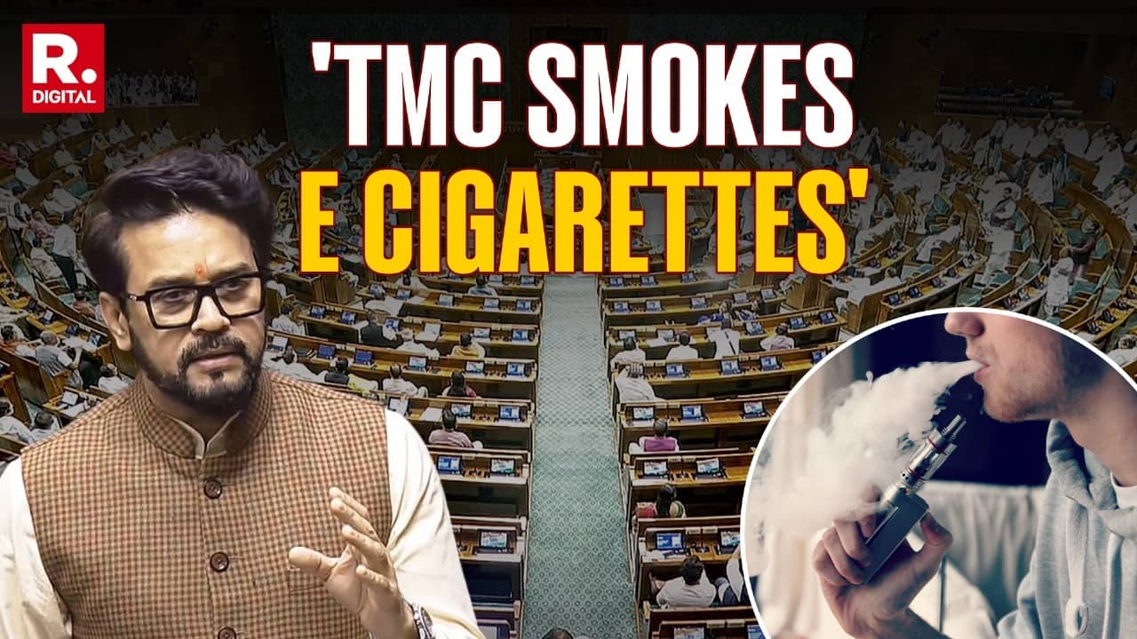 'Is Smoking Allowed Here?': Anurag Thakur Calls Out TMC MP Puffing E-Cigarettes In Parliament