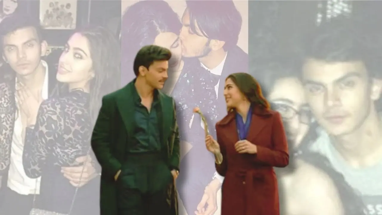 Is Veer Pahariya using past relationship photos to promote his debut movie Sky Force, netizens says so