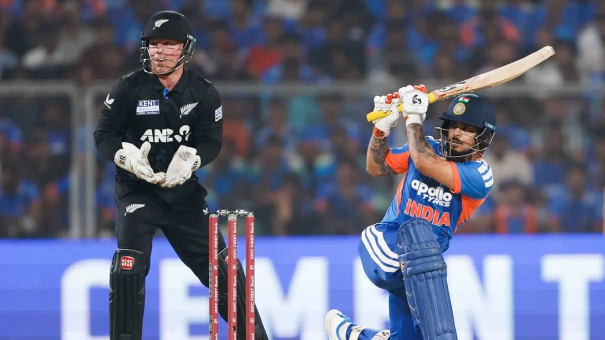 Ishan Kishan in action