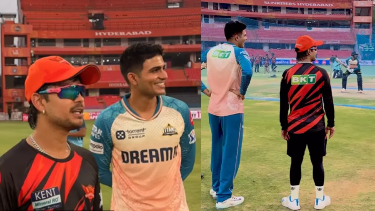 Shubman Gill And Ishan Kishan Watch From Distance As Mohammed Siraj Tries To Go Big In Training Nets Ahead Of GT vs SRH Clash Ishan Kishan, Shubman Gill and Mohammed Siraj