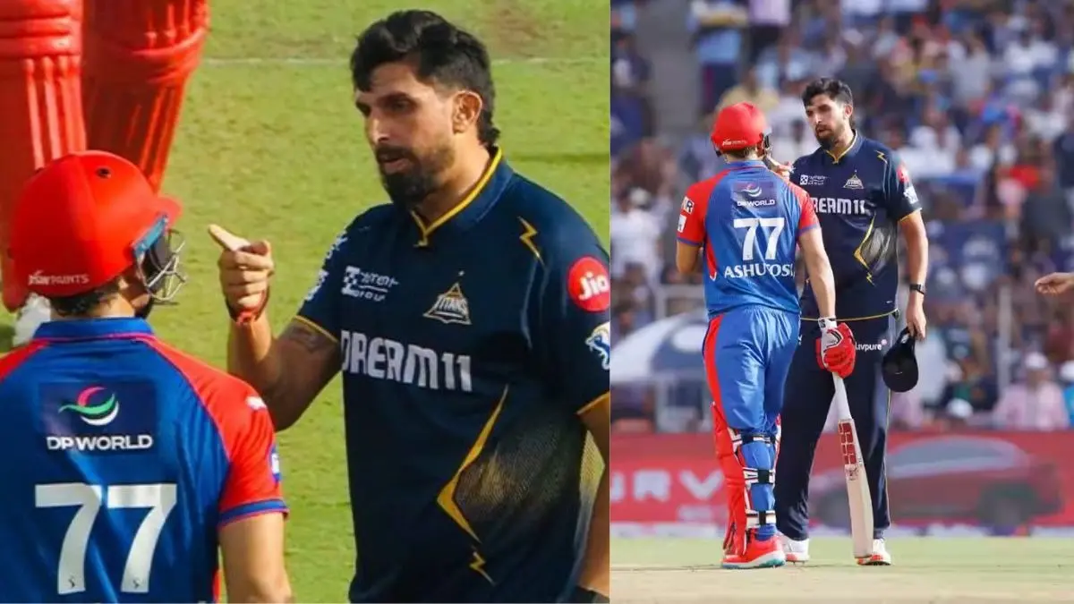 Ishant sharma heated argument with Ashutosh sharma during DC vs GT Match Video Viral
