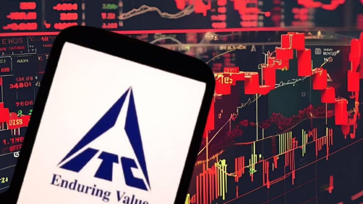 ITC share price today 