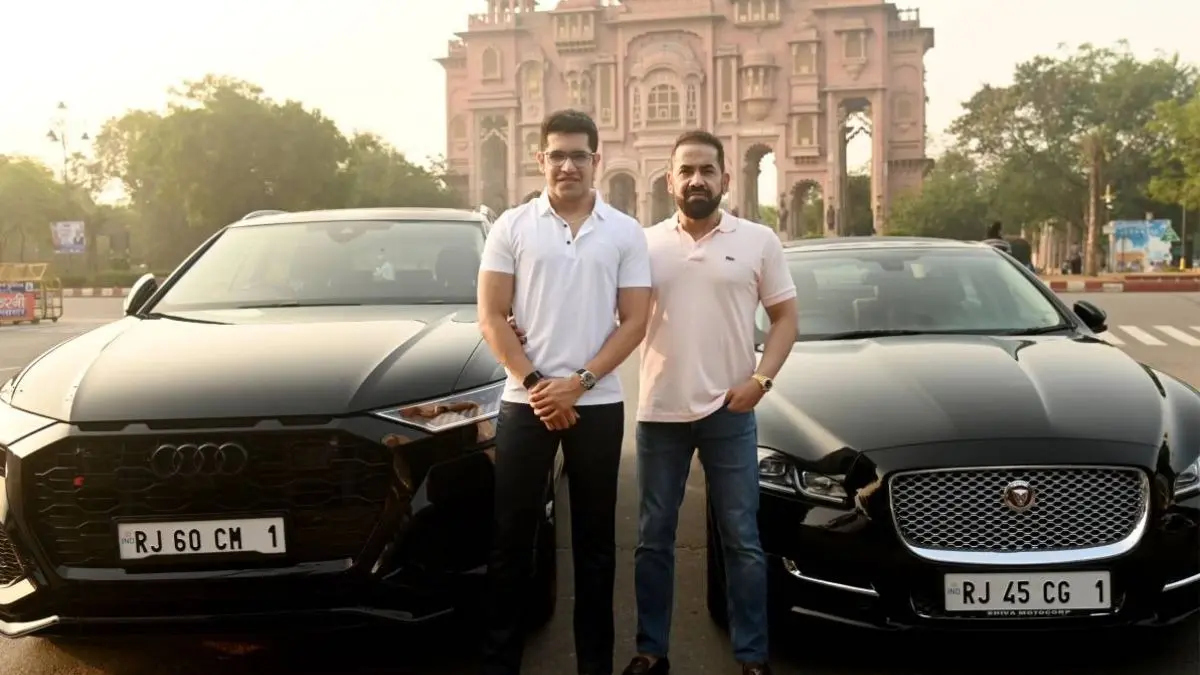 jaipur rahul taneja businessman bought vip car number for birthday gift to his son