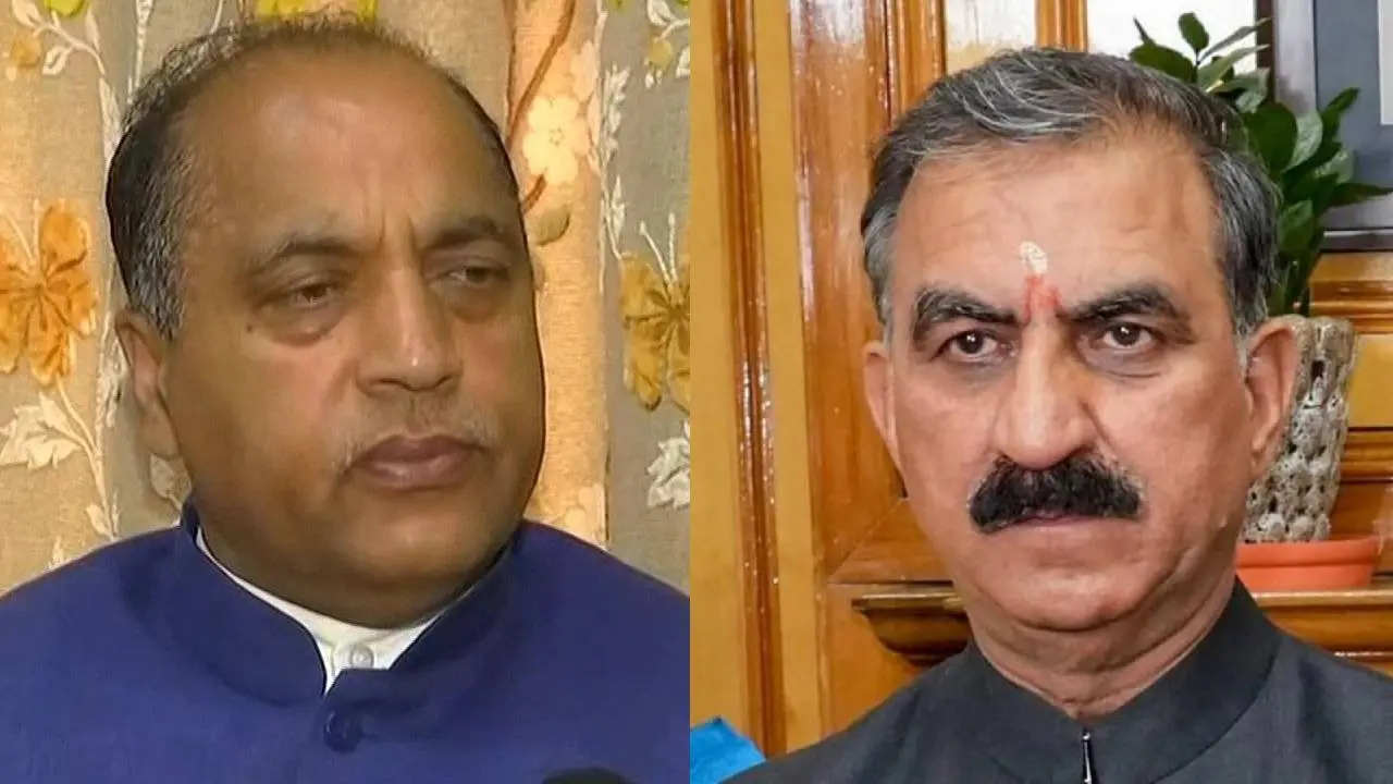 Jairam Thakur and CM Sukhvinder Singh Sukhu