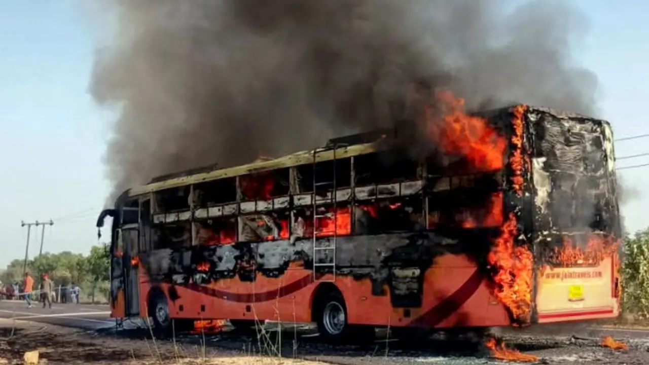 jaisalmer Bus Fire At least 20 passengers dead, 16 injured pm modi announces ex-gratia of Rs 2 lakh