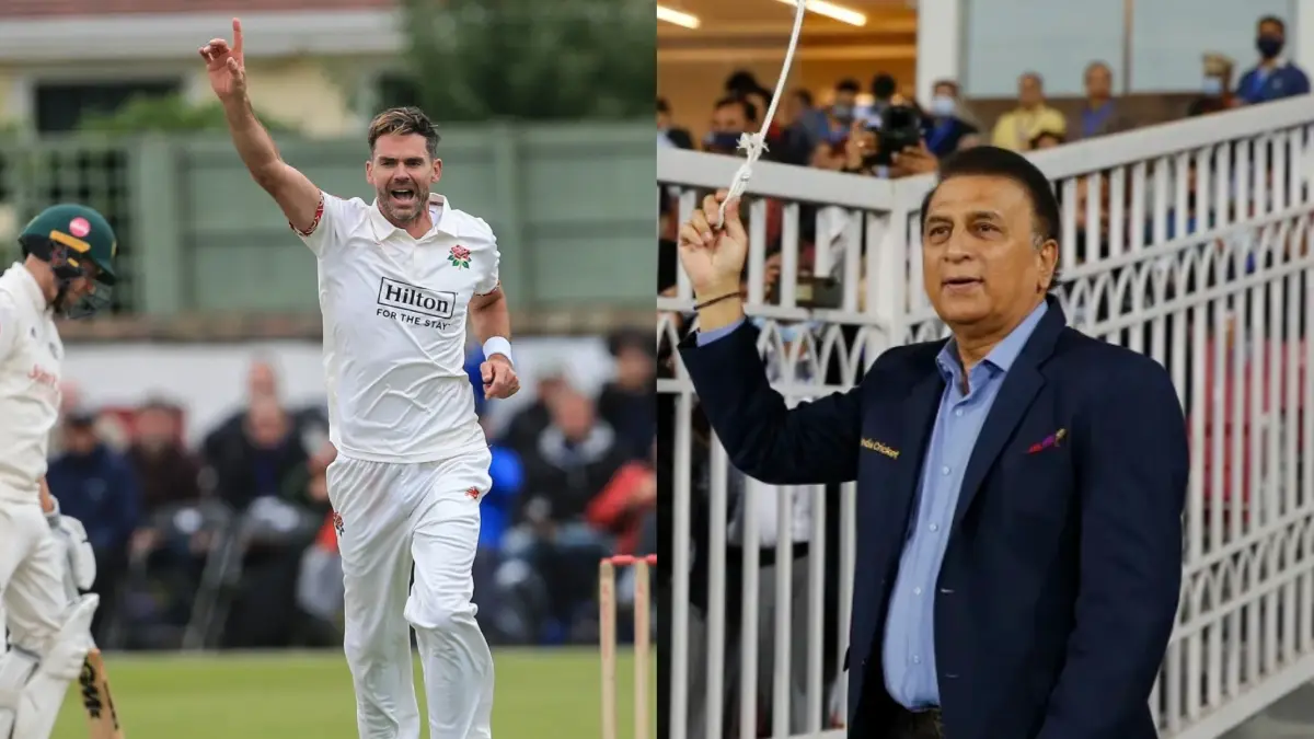James Anderson and Sunil Gavaskar