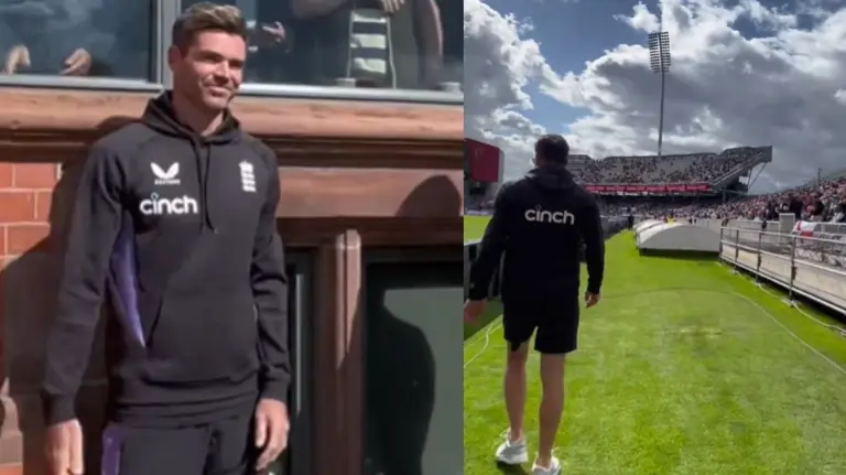 England Fans At Old Trafford Welcome Anderson With A Special Song As He Arrives For ENG vs SL Test James Anderson gets a grand welcome at Old Trafford