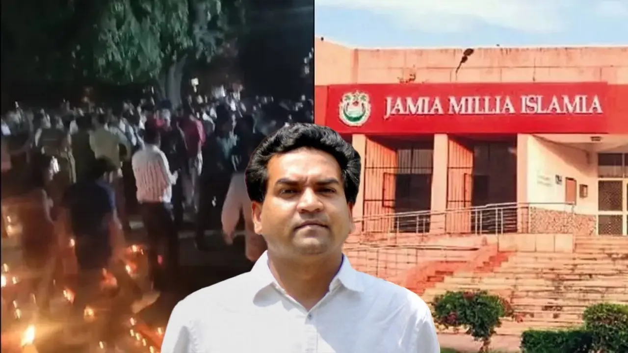 Jamia University Clash During Diwali Celebration