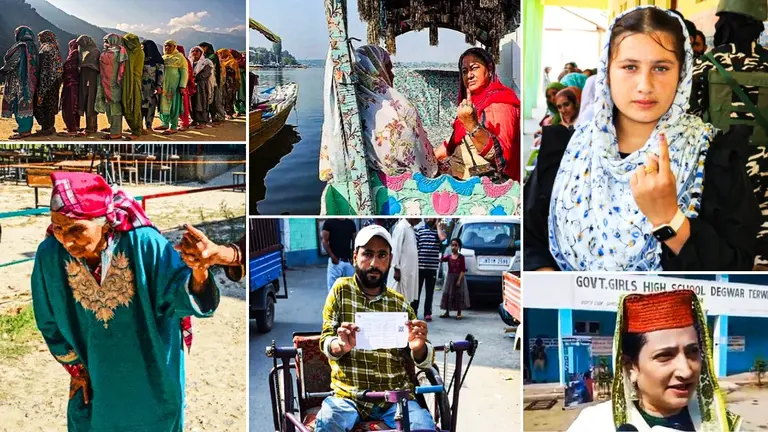 Photo: महिलाओं की लंबी-लंबी कतारें, बुजुर्ग और युवा... जम्मू-कश्मीर चुनाव में उत्साह के साथ वोटिंग Jammu and Kashmir elections 2024