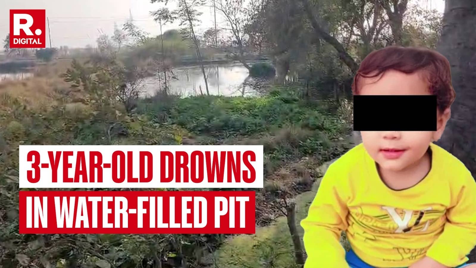 Janakpuri Horror Repeats: Out to Play, Three-Year-Old Drowns in Water-filled Pit in Greater Noida, Villagers Cite Authorities' Inaction 