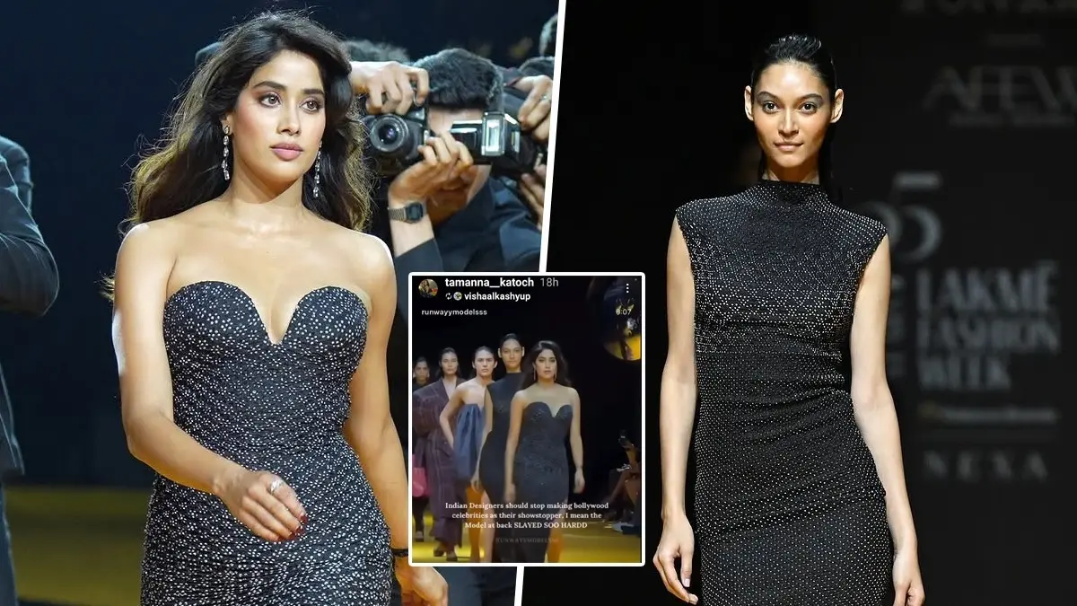 Janhvi Kapoor flaked for her LFW walk.