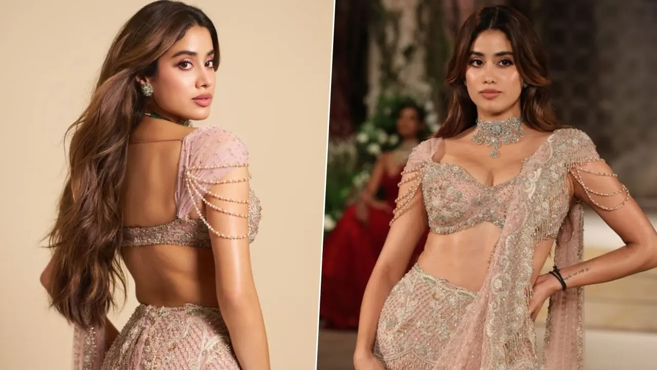 Janhvi Kapoor Walks The Ramp In A Pastel-Hued Lehenga By Jayanti Reddy At India Couture Week 2025