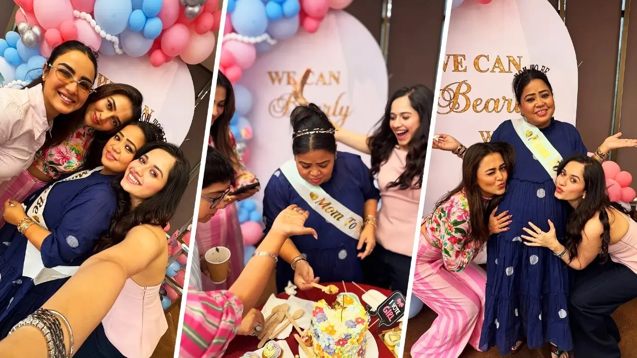 In Pics: Jannat Zubair, Jasmin Bhasin, Tejasswi Prakash And Others Have A Blast At Bharti Singh's Baby Shower Jannat Zubair, Jasmin Bhasin and Tejasswi Prakash hosted a baby shower for Bharti Singh