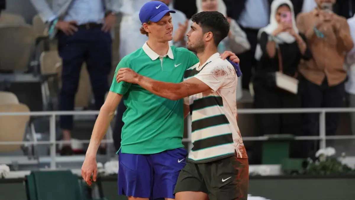 Jannik Sinner vs Carlos Alcaraz: Here's The Head-To-Head Record Of The Modern Day Heavyweights Before The Cincinnati Open Final Jannik Sinner and Carlos Alcaraz after French Open Final
