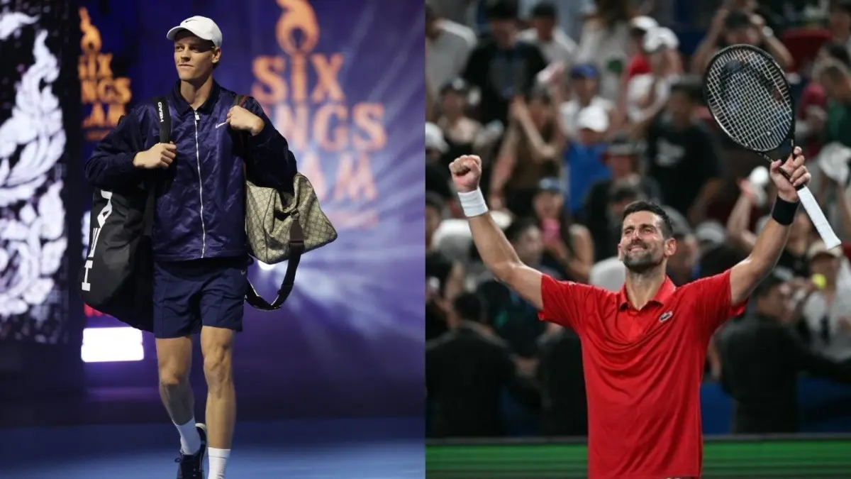 Jannik Sinner and Novak Djokovic