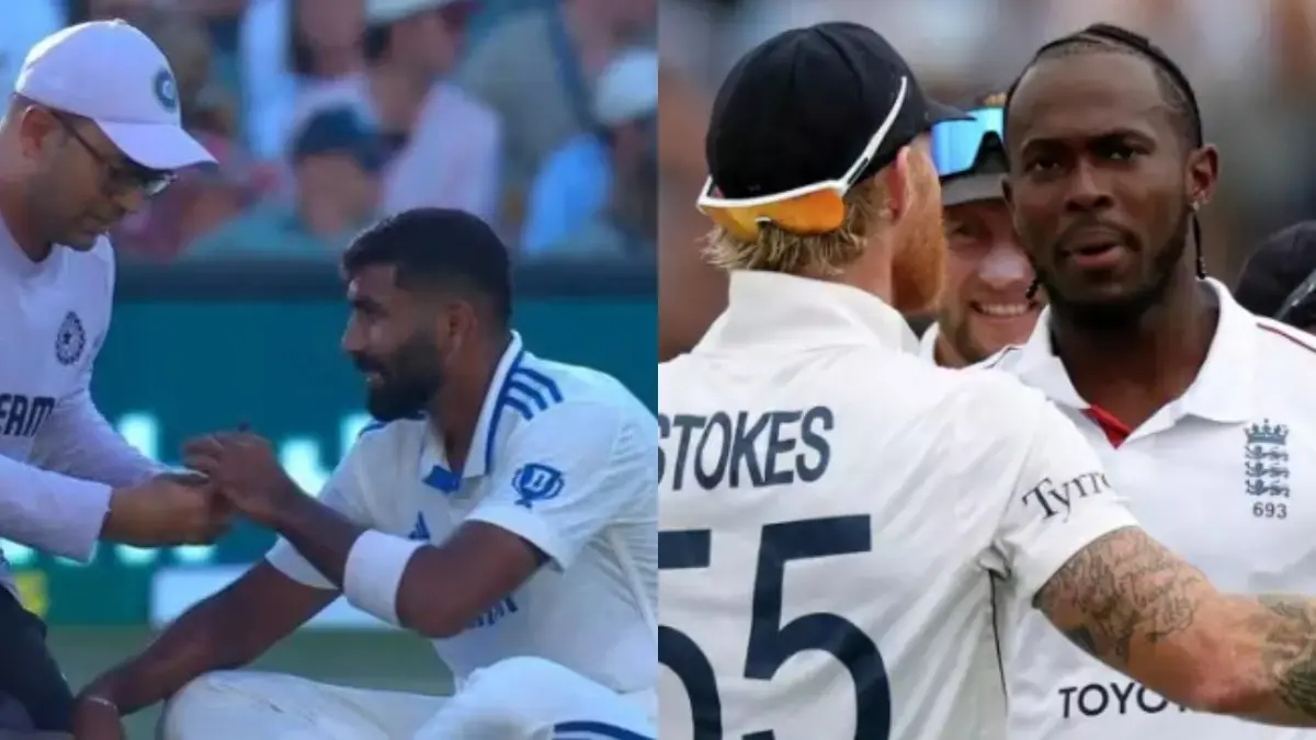 Japrit Bumrah (L), Stokes-Archer (R)