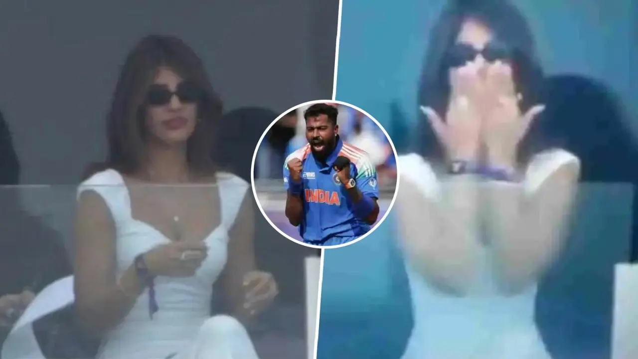 Jasmin Walia spotted cheering for rumoured boyfriend Hardik Pandya