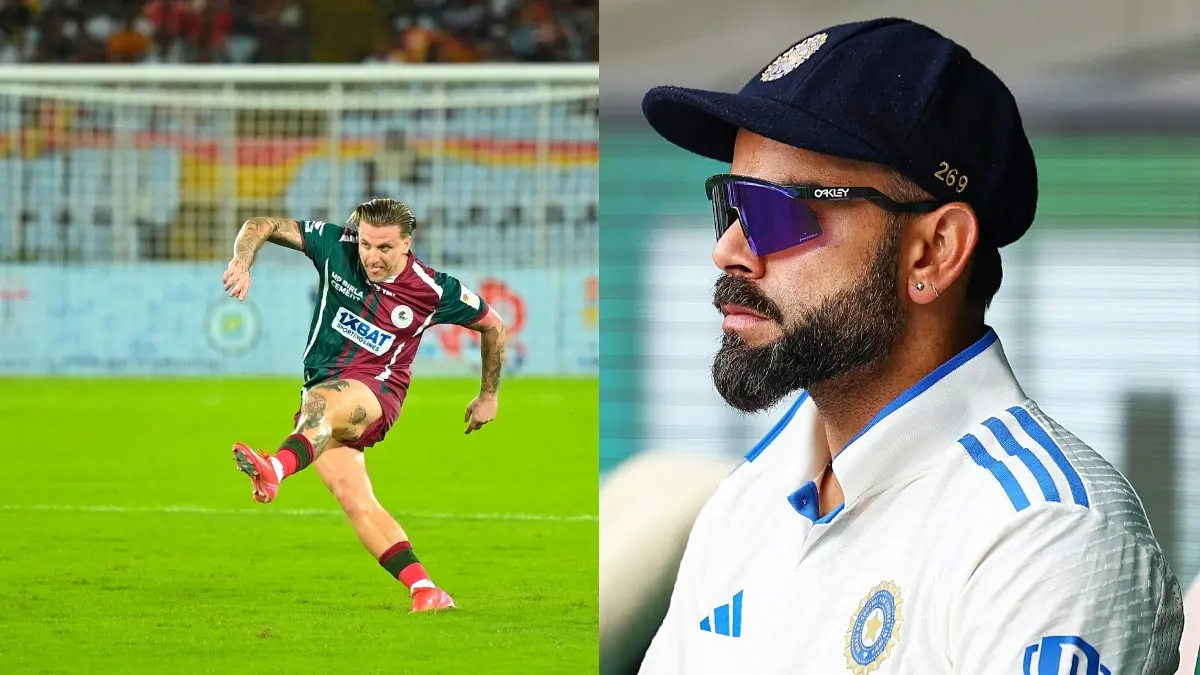 Jason Cummings and Virat Kohli