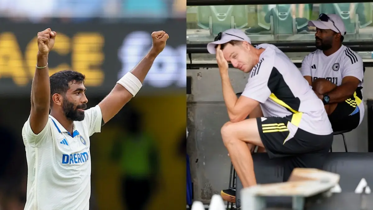 Jasprit Bumrah and Morne Morkel during BGT 2024-205