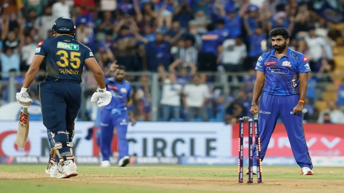 Updated IPL 2025 Points Table After Gujarat Titans Defeat Mumbai Indians In Last Ball Thriller Jasprit Bumrah celebrates a wicket