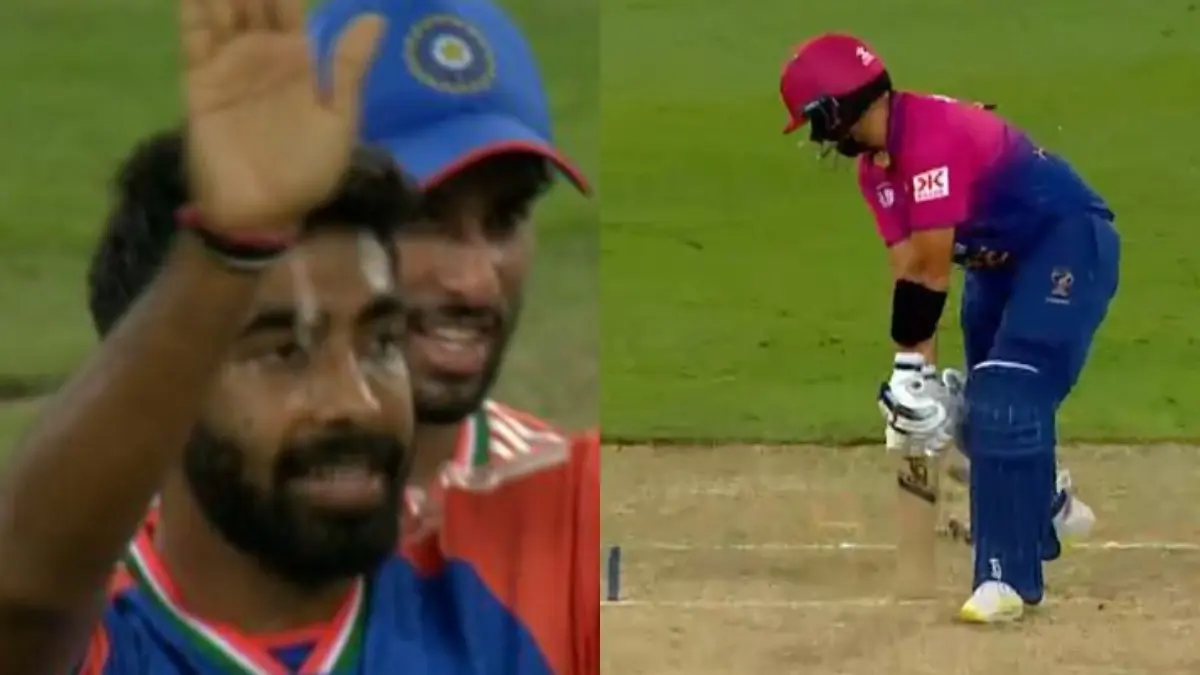 Jasprit Bumrah Clean Bowls Alishan Sharafu With Deadly Yorker During Asia Cup 2025 Match Between India-UAE | WATCH VIDEO Jasprit Bumrah clean bowls Alishan Sharafu