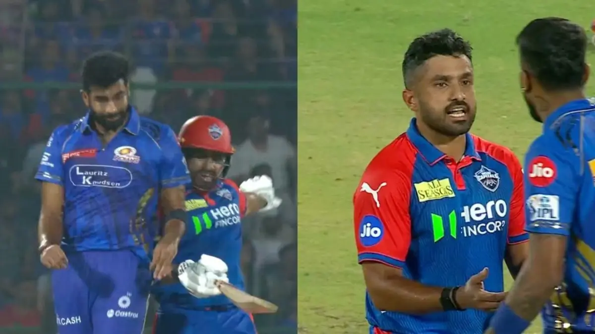Jasprit Bumrah Confronts Karun Nair