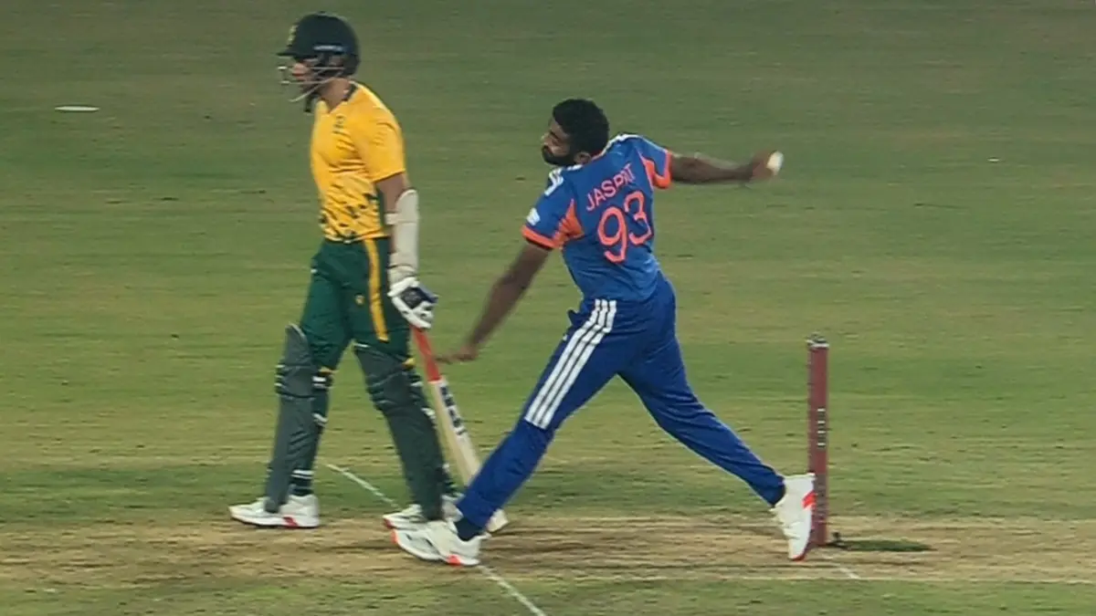 Jasprit Bumrah during IND vs SA 1st T20I