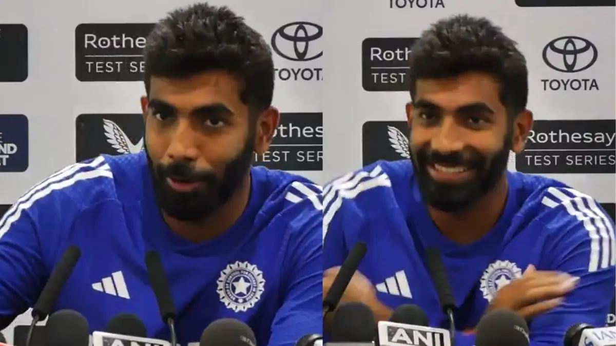 jasprit bumrah funny moment during press conference journalist wife call india vs England lords test