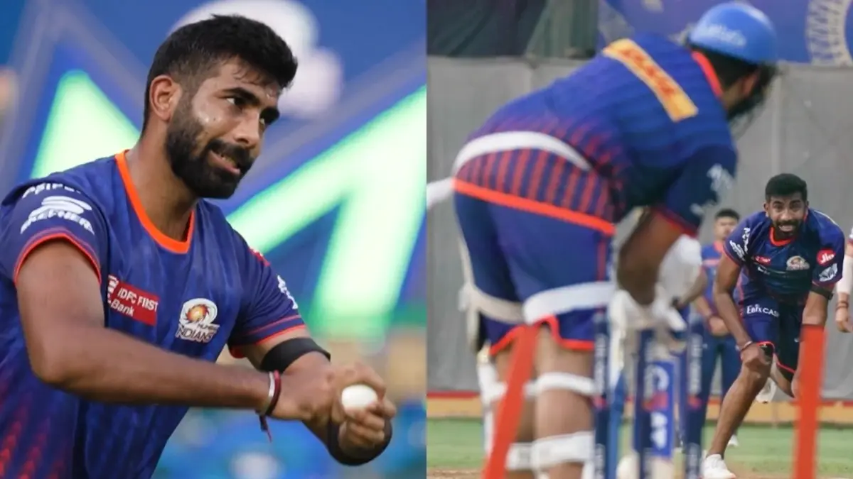 Jasprit Bumrah Bowls Full Tilt In Mumbai Indians' Net Session, MI Warn RCB Ahead Of Mega Clash In Wankhede | WATCH Jasprit Bumrah In Action