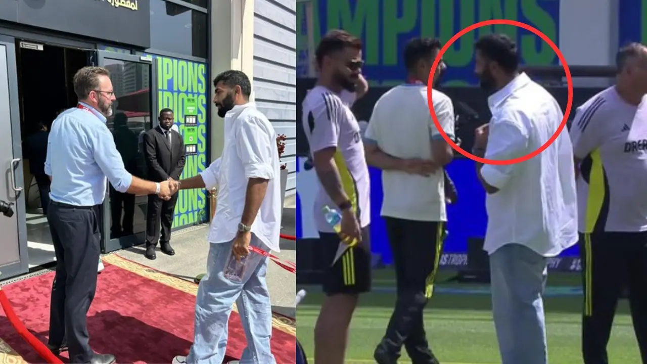 Jasprit Bumrah reached Dubai for India vs pakistan match Champions Trophy photos viral