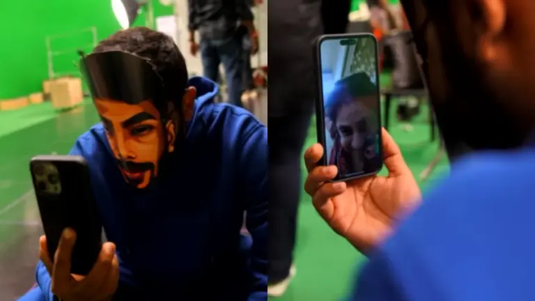 Jasprit Bumrah Surprises His Mother On Video Call Wearing A Mask With Own Face - WATCH Jasprit Bumrah video calls his mother