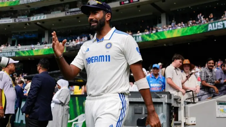 Jasprit Bumrah walks out during the MCG Test