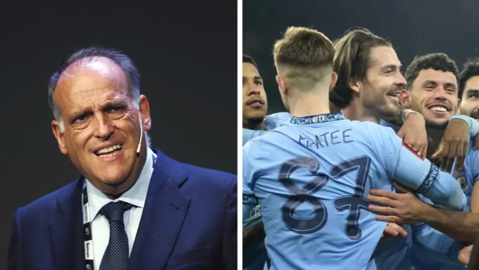'Have Reported Manchester City': La Liga Boss Javier Tebas Slams Man City, Reports Them To EU For Financial Fraud Javier Tebas and Manchester City