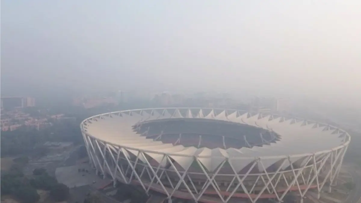 Jawaharlal Nehru Stadium in New Delhi
