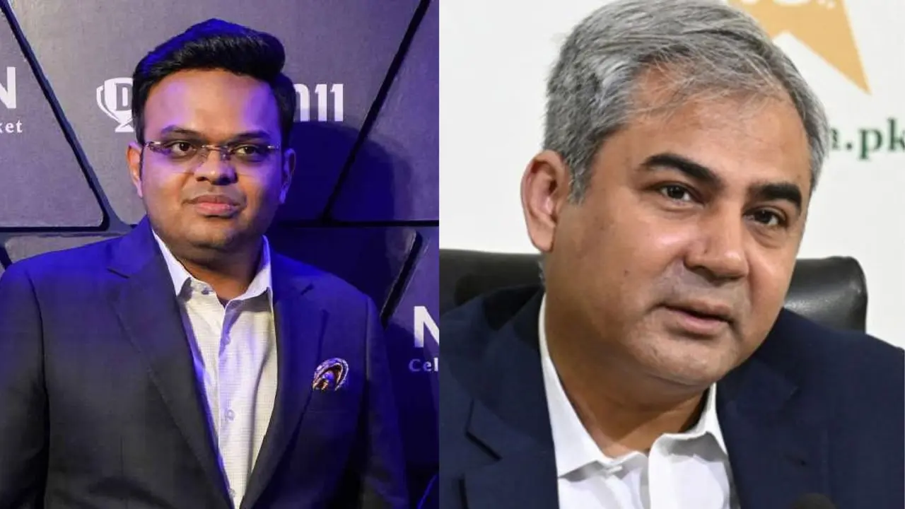 Jay Shah and mohsin naqvi