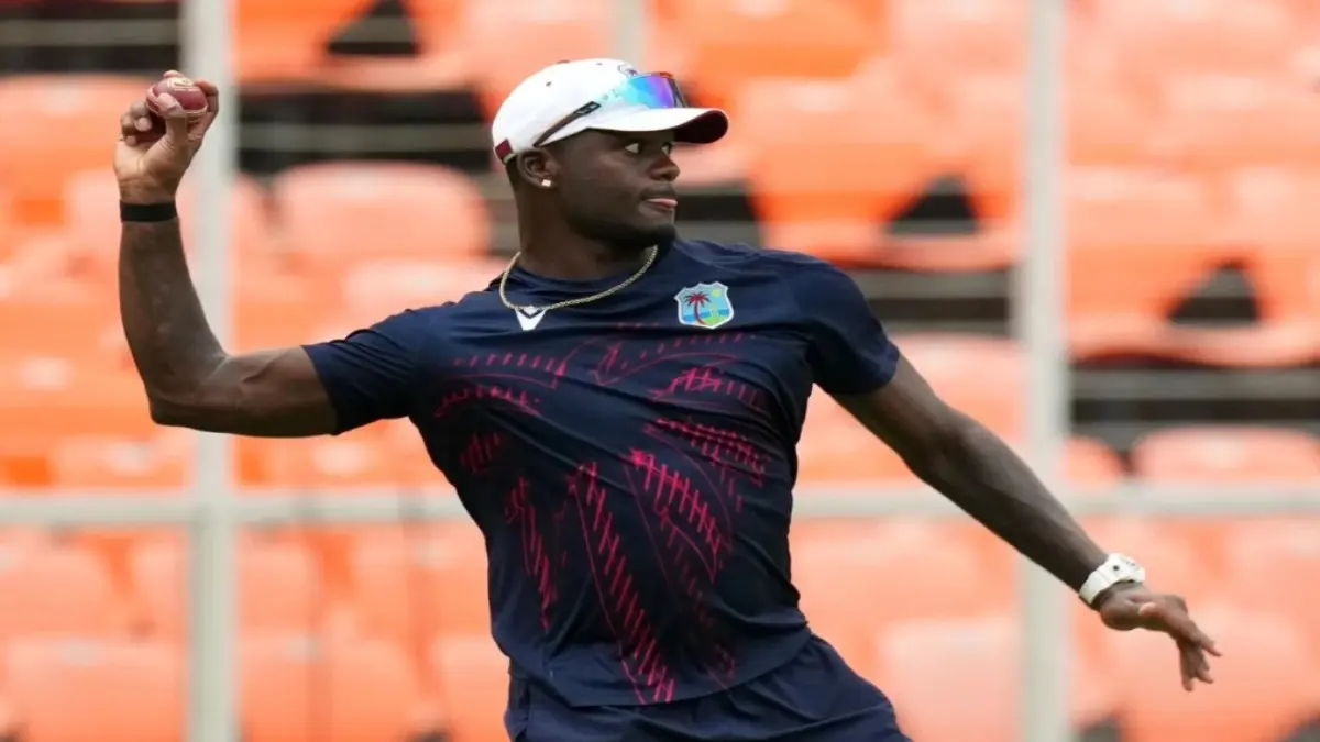 Jaydon Seales during practice session in Ahmedabad