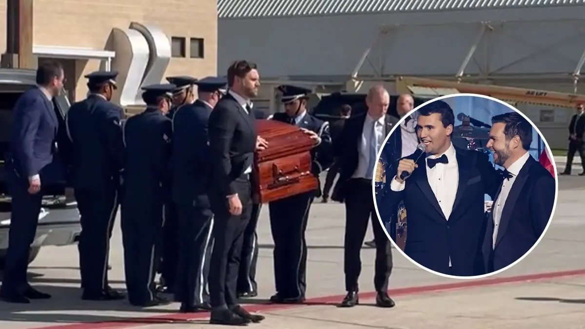 JD Vance Personally Escorts Charlie Kirk’s Casket