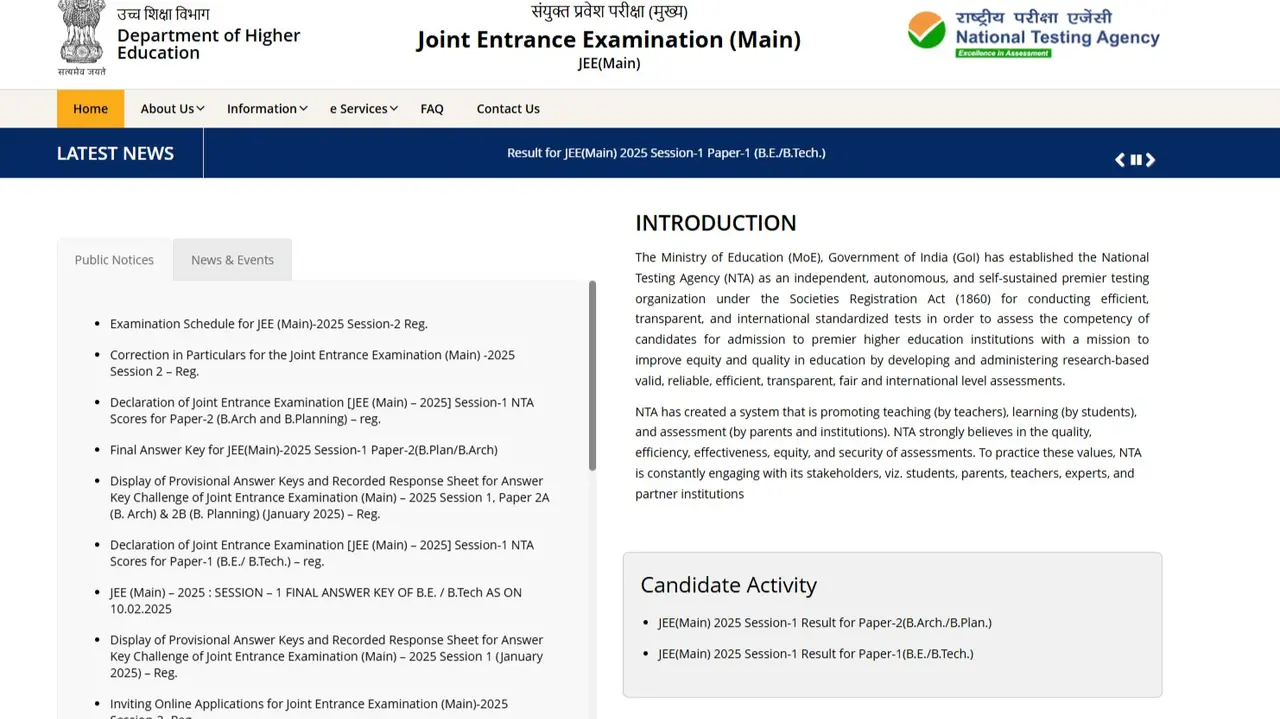 JEE Main City Intimation Slip 2025 Released at jeemain.nta.nic, Check Details JEE Main City Intimation Slip 2025