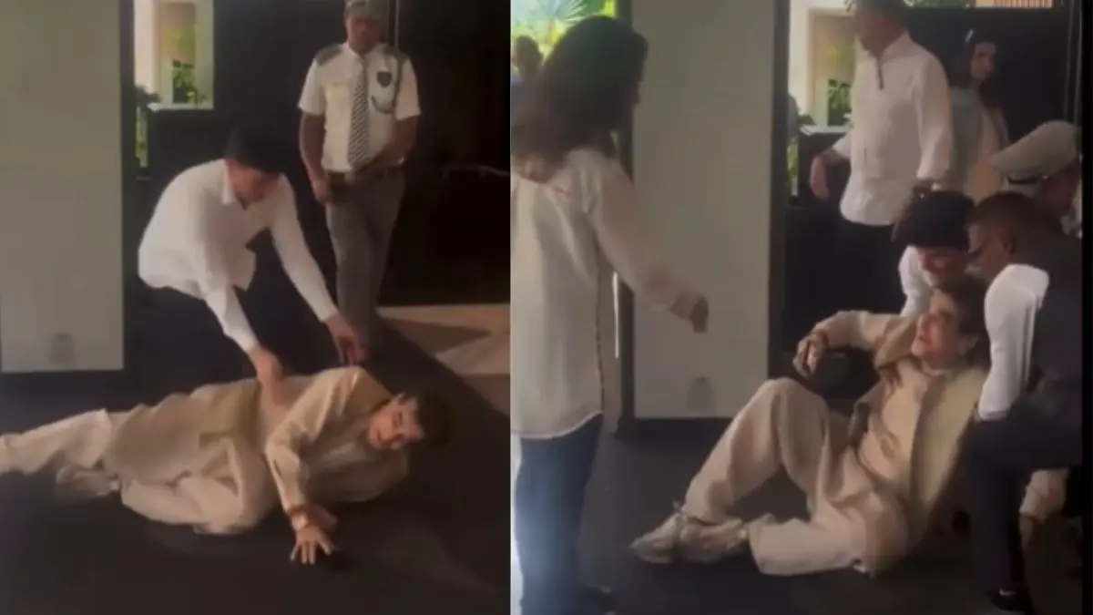 Jeetendra Fell Down: सीढ़ियों से टकराकर धड़ाम से गिर पड़े जितेंद्र, एक्टर को बचाने के लिए भागे लोग, वीडियो आया सामने Jeetendra fell on floor