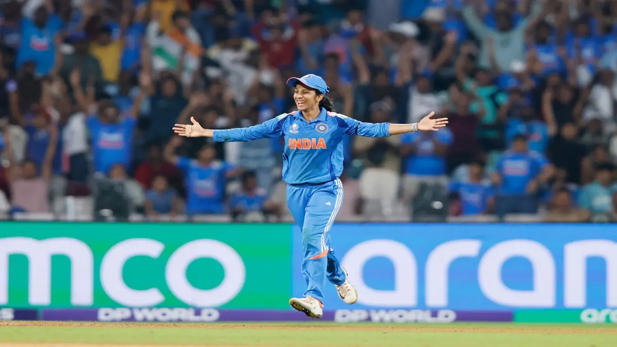 'Feels Like A Dream And Has Not Sunk In': Sensational Jemimah Rodrigues Celebrates Historic Win After Steering India To Women's World Cup Final Jemimah Rodrigues celebrates a wicket