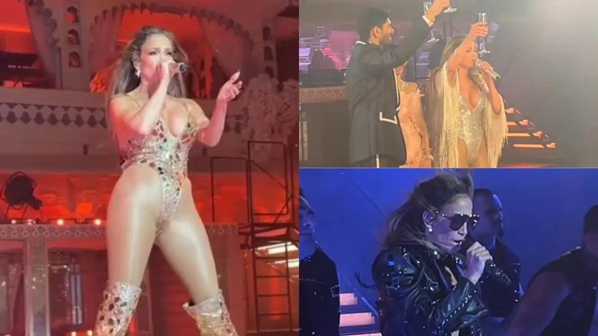 Watch Video: Jennifer Lopez Performs Her Hit Tracks, Puts Up A High Voltage Show At Netra Mantena-Vamsi Gadiraju Wedding Jennifer Lopez at Udaipur wedding