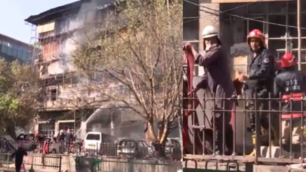 BREAKING: झंडेवालान में लगी भीषण आग, धू-धू कर जली अनारकली बिल्डिंग; कई गाड़ियां भी जलकर खाक jhandewalan