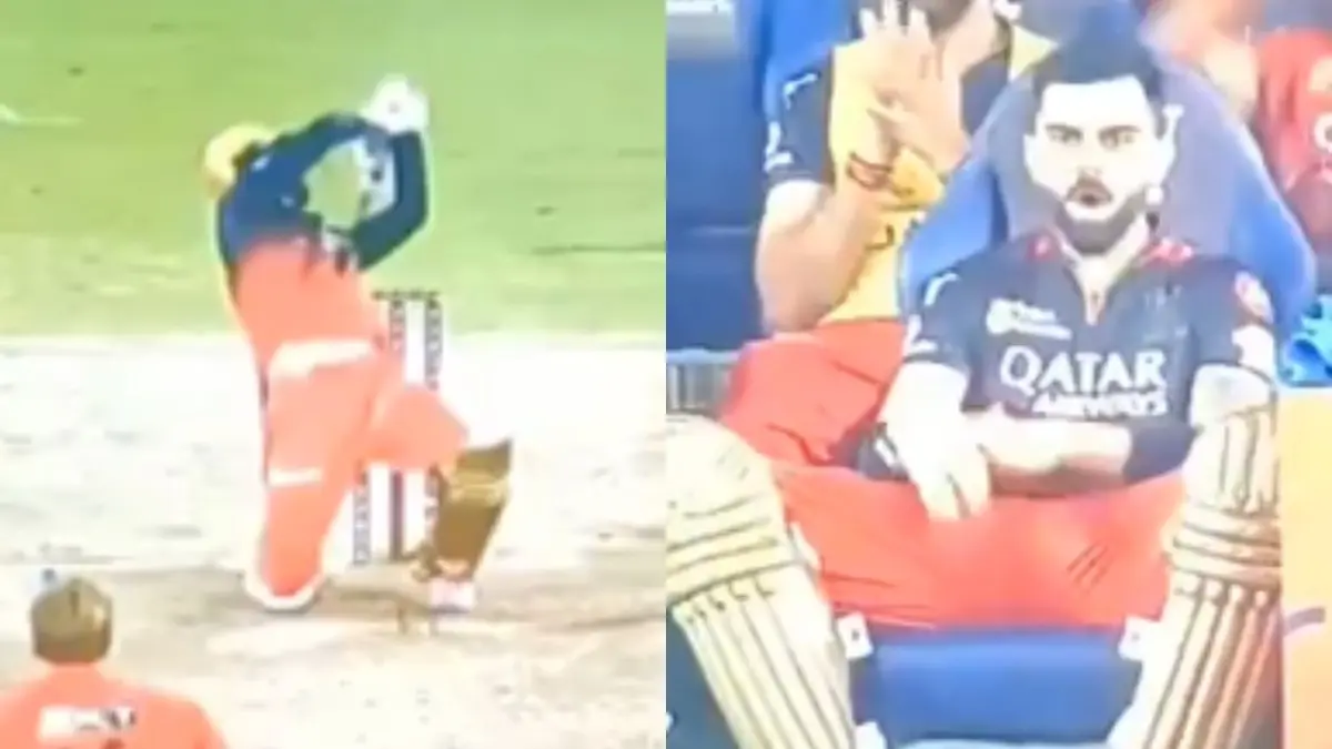 Jitesh Sharma (L), Virat Kohli (R)