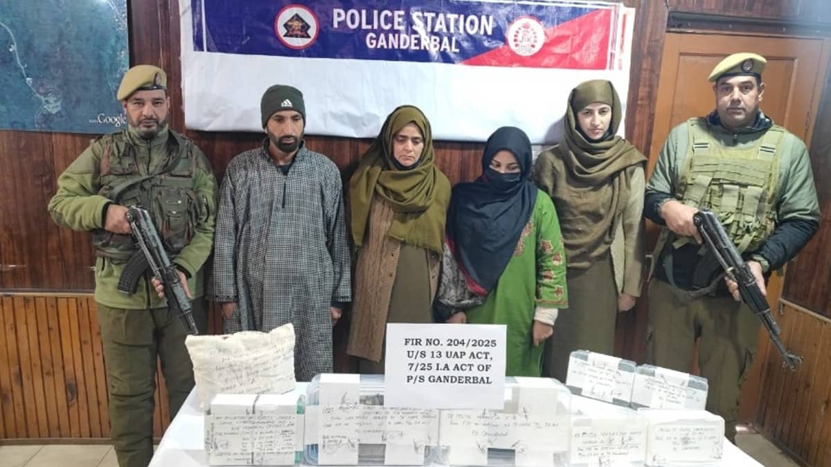 J&K: Arms, Grenades & Cash Seized as 2 Terror Associates Arrested in Ganderbal; Poonch Police Attach Pak-Based Handler's Property