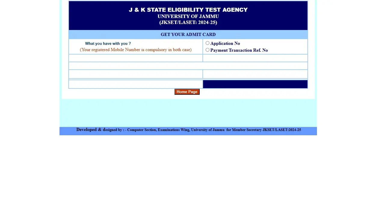 JKSET Admit Card 2025 OUT at jujkset.in, Direct Link to Download Here JKSET Admit Card 2025 OUT