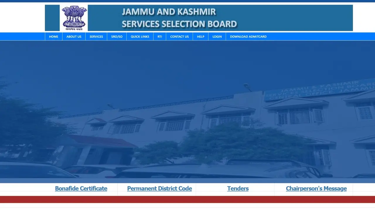 JKSSB Constable PET/PST Admit Card 2025 download link on official website