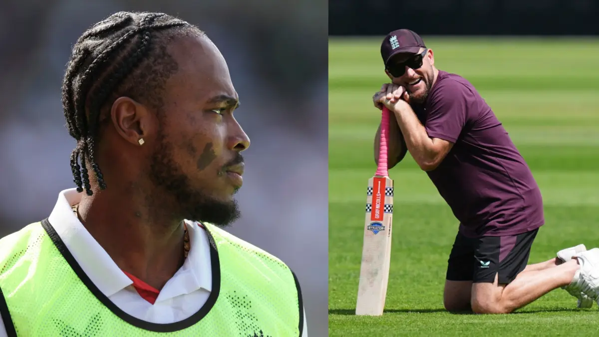 Jofra Archer and Brendon McCullum