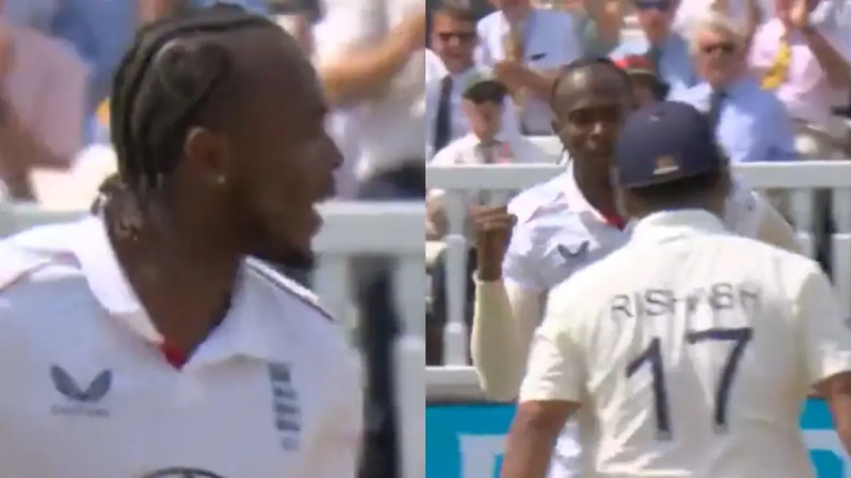 Jofra Archer Sledges Rishabh Pant