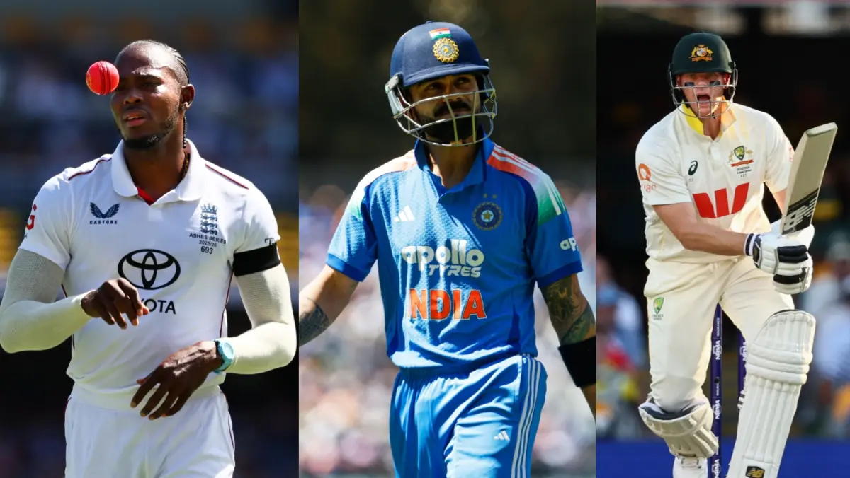 Jofra Archer, Virat Kohli and Steve Smith